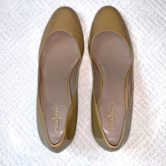 Cole Haan Nike Air Maple Sugar Patent Leather Wedge, Size 9B - Picture 3 of 16